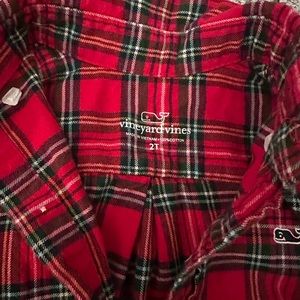 Vineyard Vines Boys 2T plaid shirt